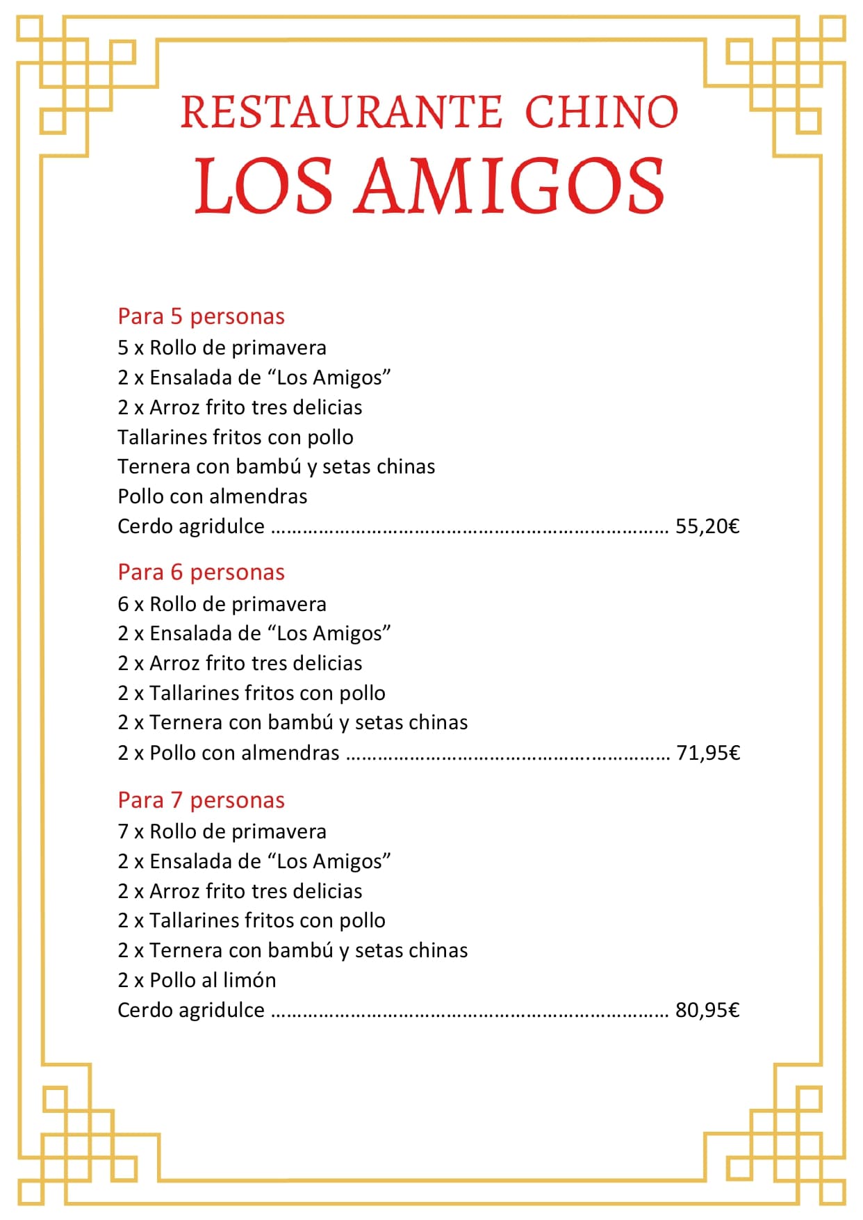 Menu page 2