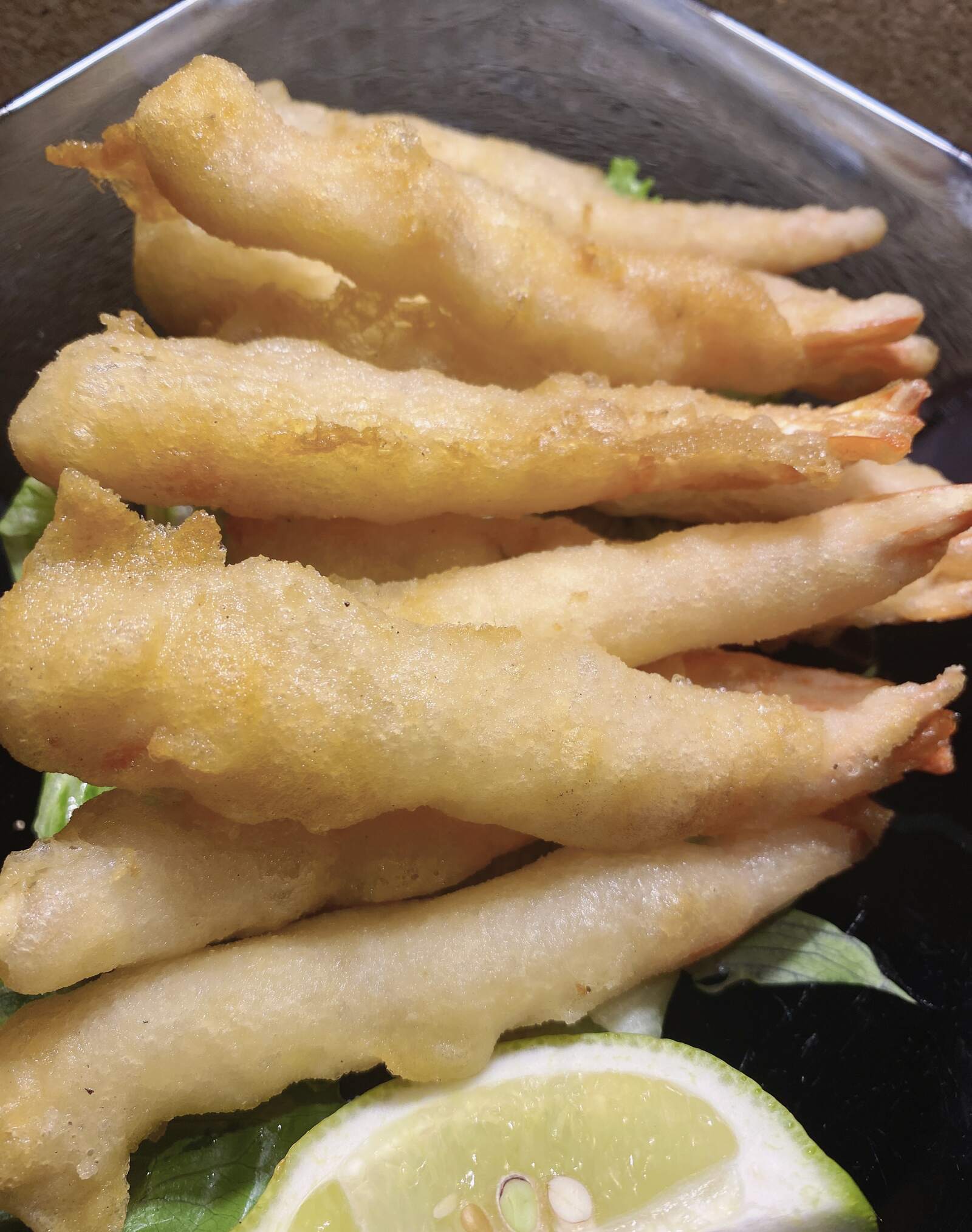 Langostinos fritos rebozados